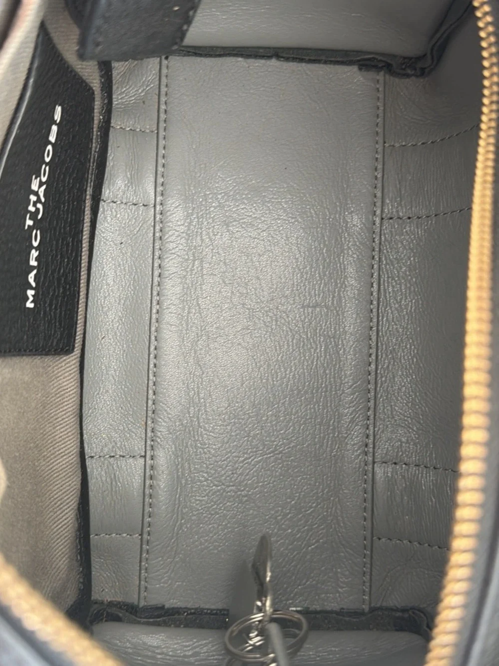 Marc Jacobs Black Drawstring Tote with White Logo